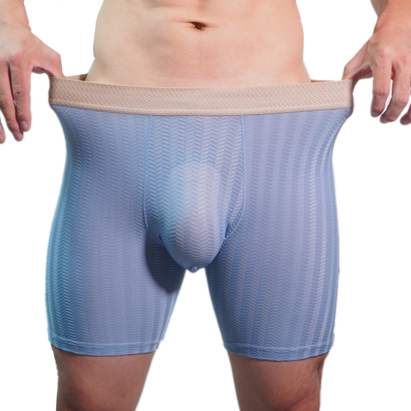 Mens Boxer Shorts Homme Nylon  – Long Leg Trunk Men recenzja i cena