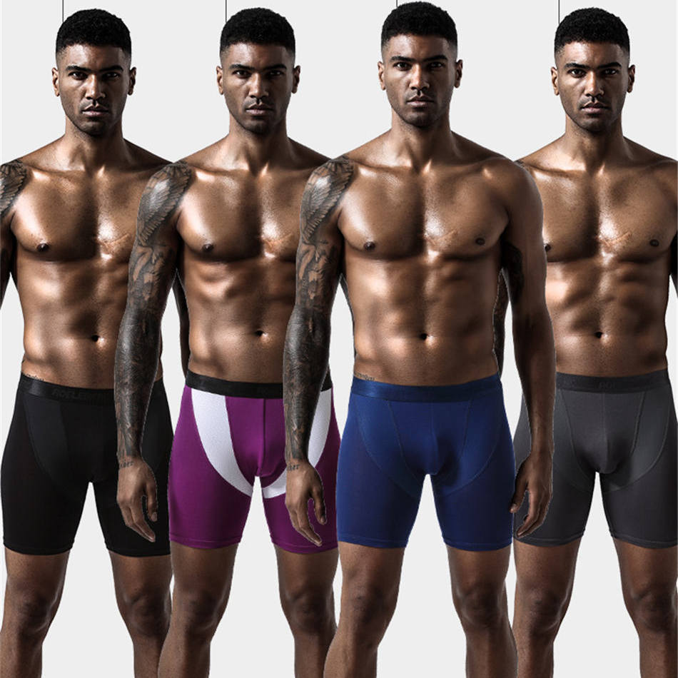 2pcs/Lot underpants leg up lon – Long Leg Trunk Men recenzja i cena