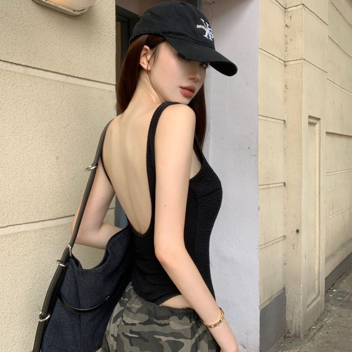 Black Strappy Bodysuit Sexy Ba – Suspender Tank Top recenzja i cena