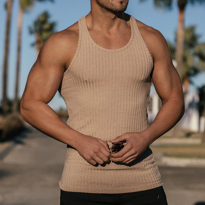 2024 Summer new men V-neck Ves – Undershirt Crew Neck recenzja i cena