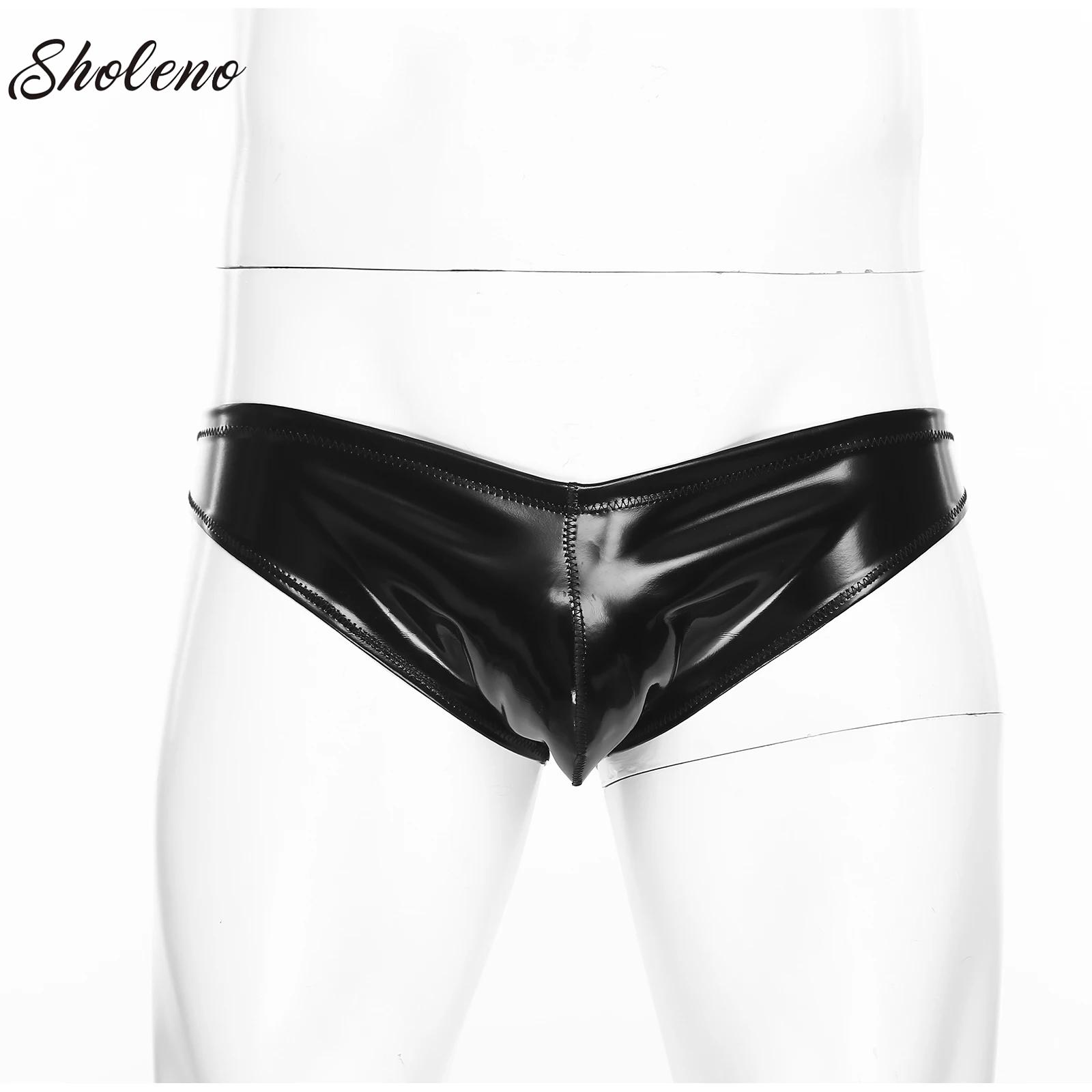 Mens Glossy Latex Briefs Paten – Pouch Boxer Pouch recenzja i cena