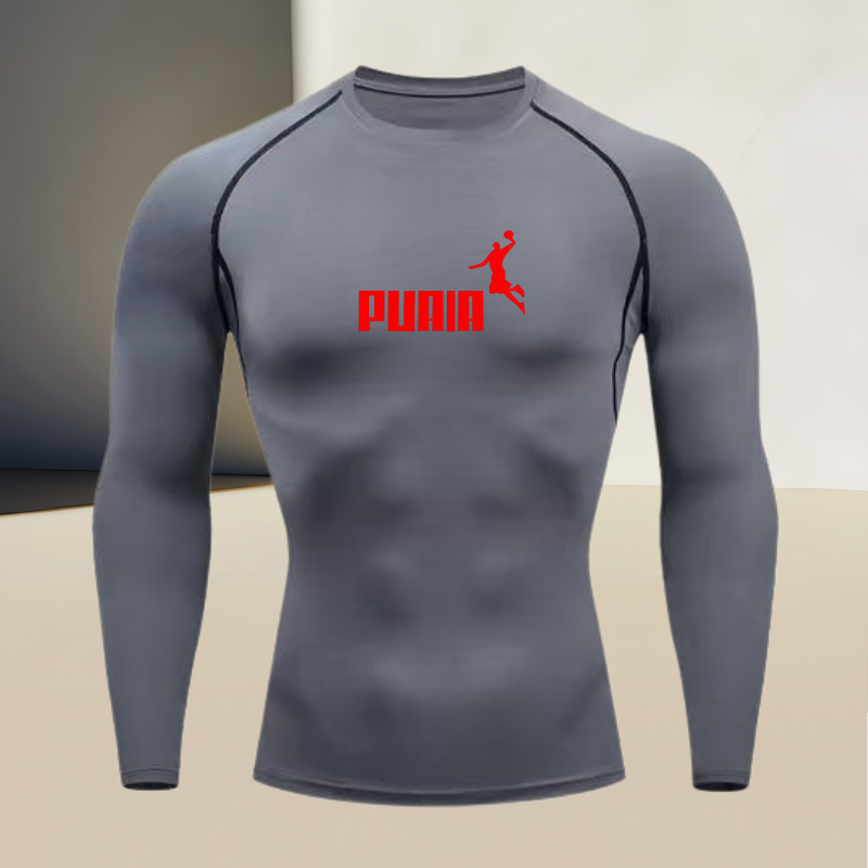 Men's long sleeved round neck  – T Shirt Tight Fit recenzja i cena