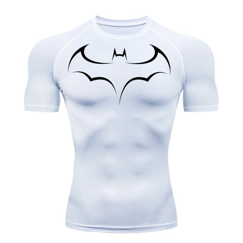 Bat Printed Men's Tight T-Shir – T Shirt Tight Fit recenzja i cena