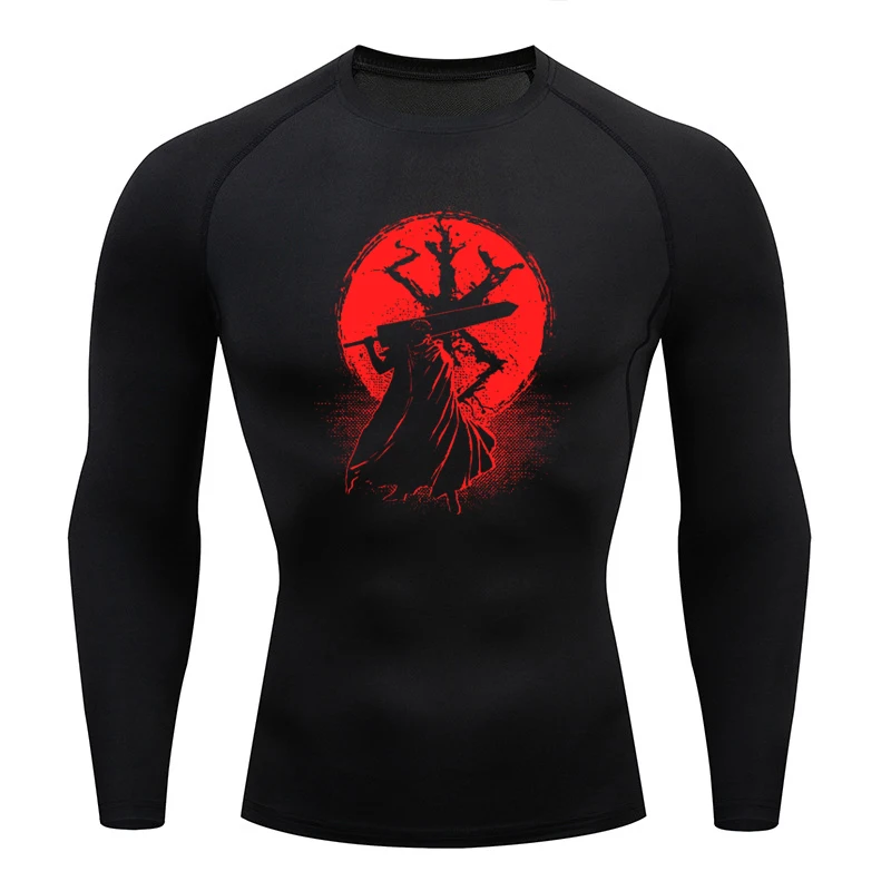 Sportswear for Men Gym Anime B – T Shirt Tight Fit recenzja i cena