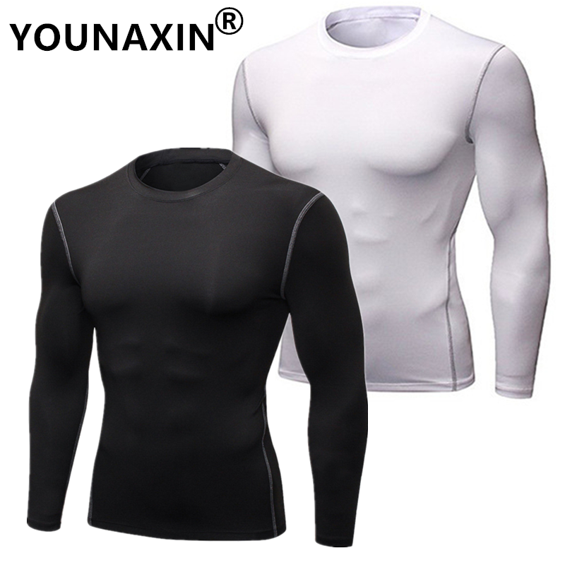 Men's Running Sports Long Slee – T Shirt Tight Fit recenzja i cena