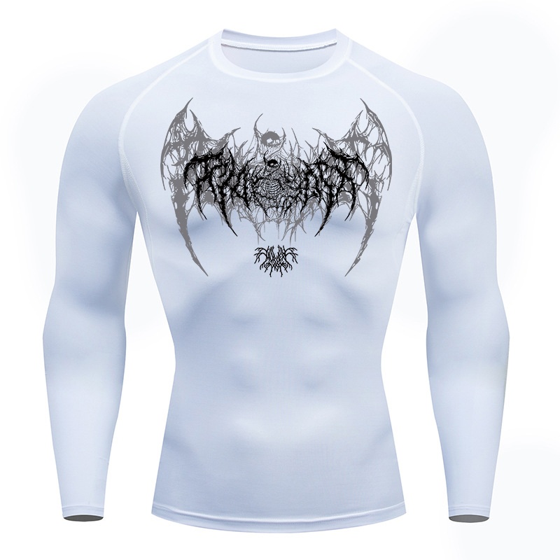 Skull Wings Print Long Sleeve  – Base Layer Top recenzja i cena