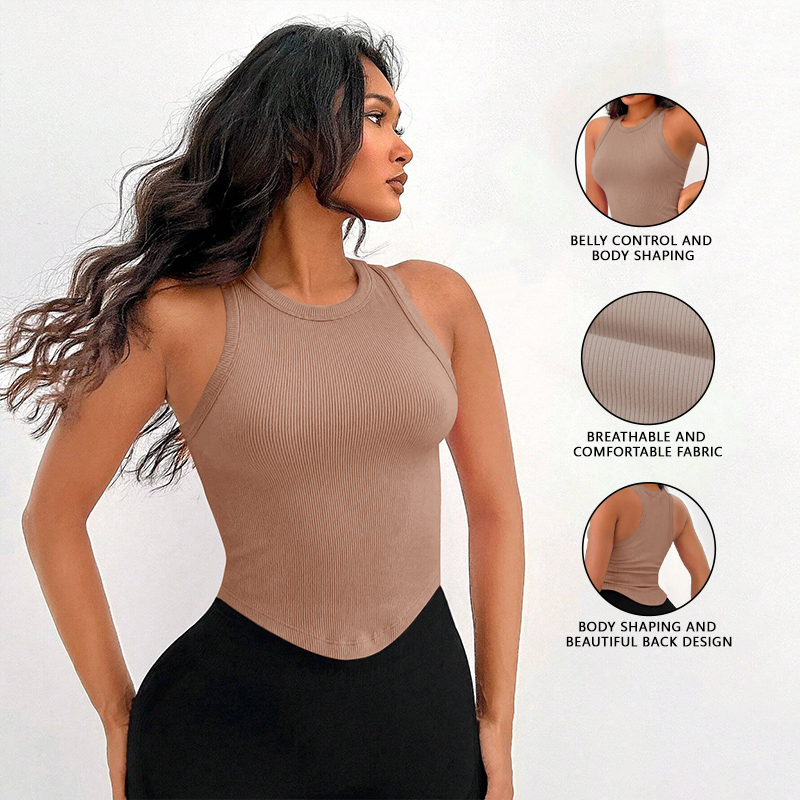 Womens Ribbed Racerback Curved – Tank Top Ribbed recenzja i cena