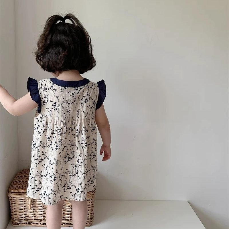 Girls summer floral dress 2024 – Undershirt Crew Neck recenzja i cena