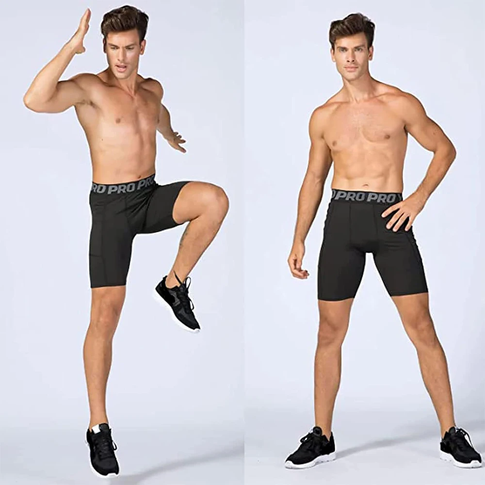 Mens Gym Shorts with Pockets W – Compression Shorts Athletes recenzja i cena