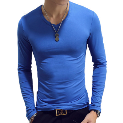 V Neck Mens T Shirts Plain Lon – Undershirt Crew Neck recenzja i cena