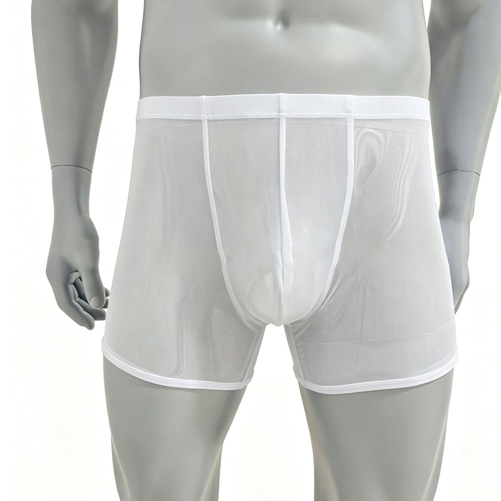 Men Mesh See-through Ultra-thi – Long Leg Trunk Men recenzja i cena