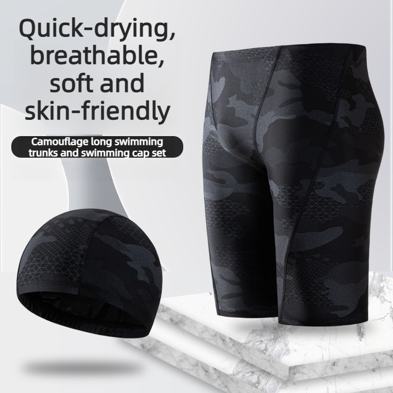 Men's swimming trunks, long fl – Trunk Breathable Men recenzja i cena