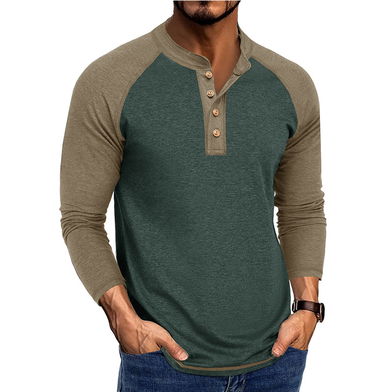 Men's New Long Sleeve Henley S – Base Layer Top recenzja i cena