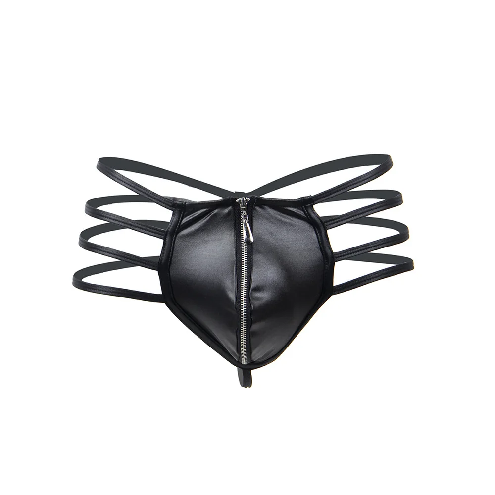 Mens Faux Leather G-String Tho – Jockstrap Athletic recenzja i cena