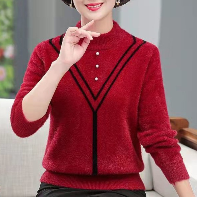 Women's Autumn Winter Solid Fl – Undershirt Crew Neck recenzja i cena