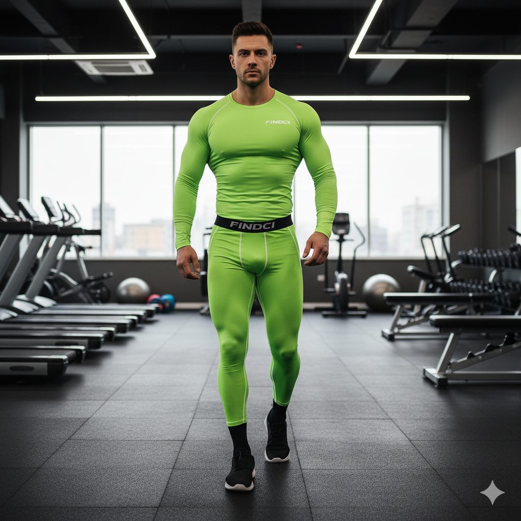FINDCI Men's Sports Running Se – Compression Long Pant recenzja i cena