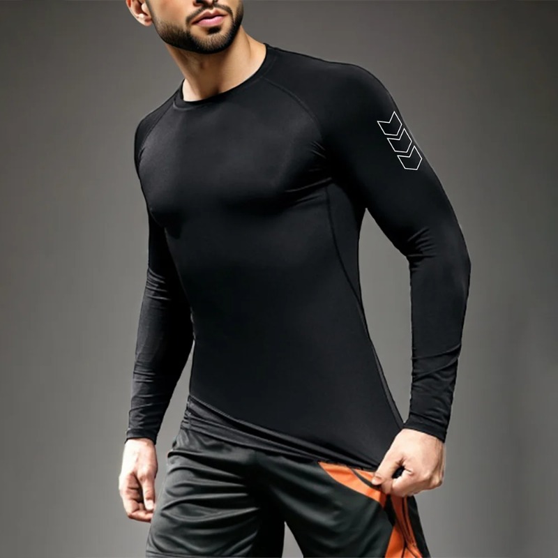 Men Quick-dry T-shirt Long Sle – Base Layer Top recenzja i cena