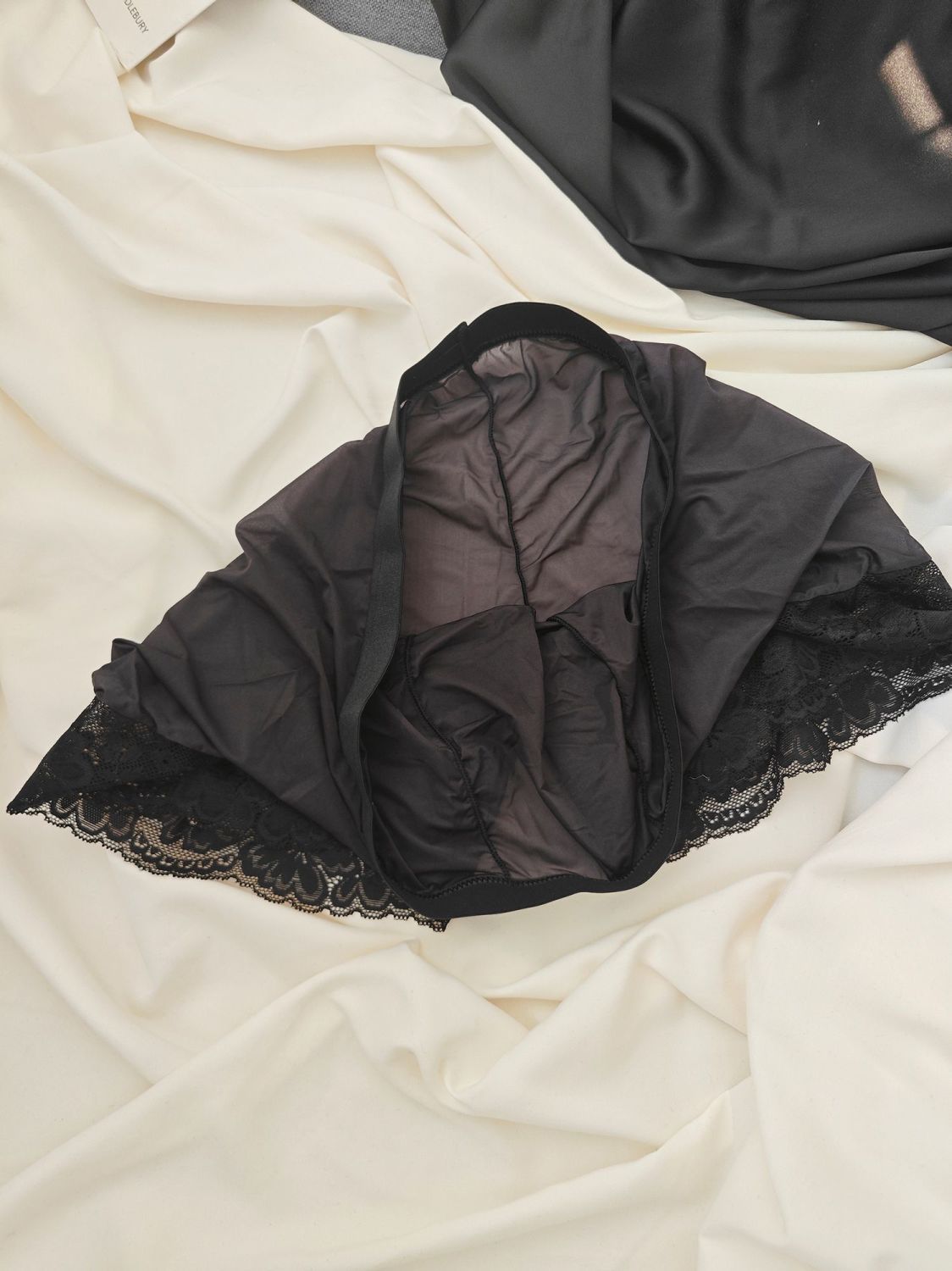 Sexy Man's Glossy Lace Hem Sho – Pouch Boxer Pouch recenzja i cena