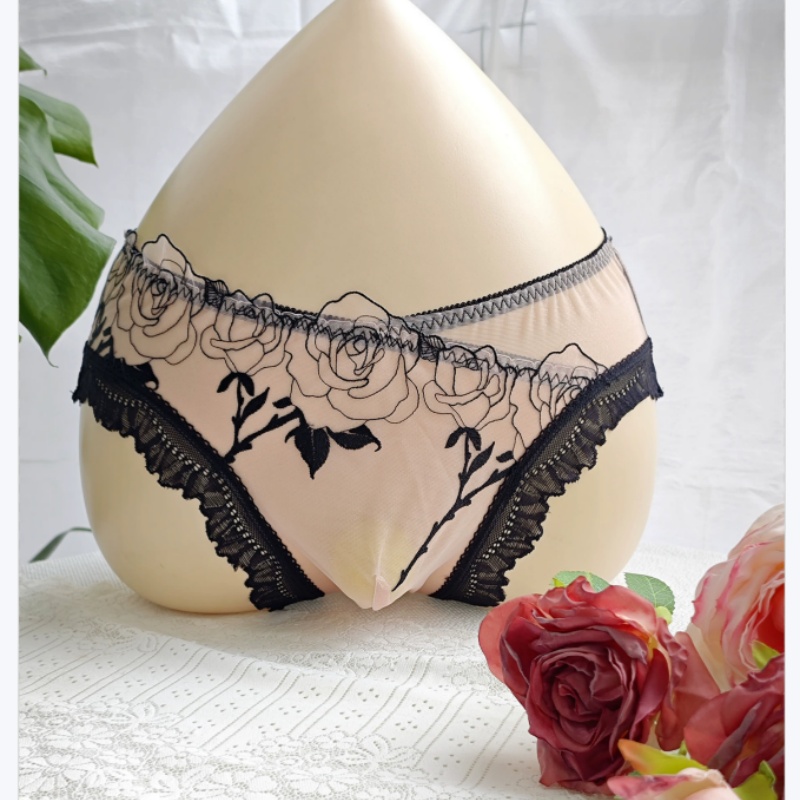Men's Elegant Embroidery Lace  – Pouch Boxer Pouch recenzja i cena