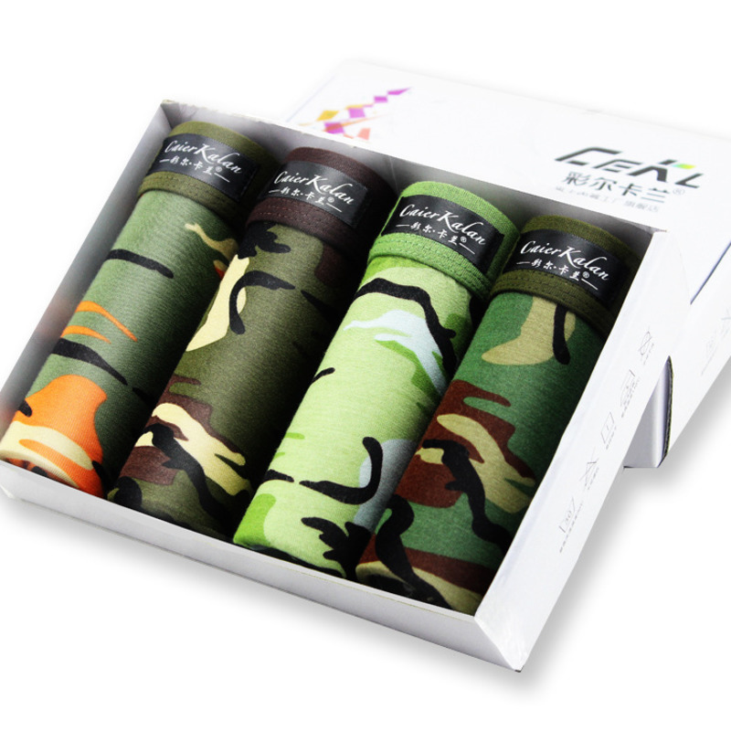 4pcs/lot Camouflage Boxer Men  – Multi Pack Underwear recenzja i cena